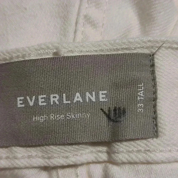 EVERLANE high rise stretch skinny jeans 33 tall - Picture 6 of 6